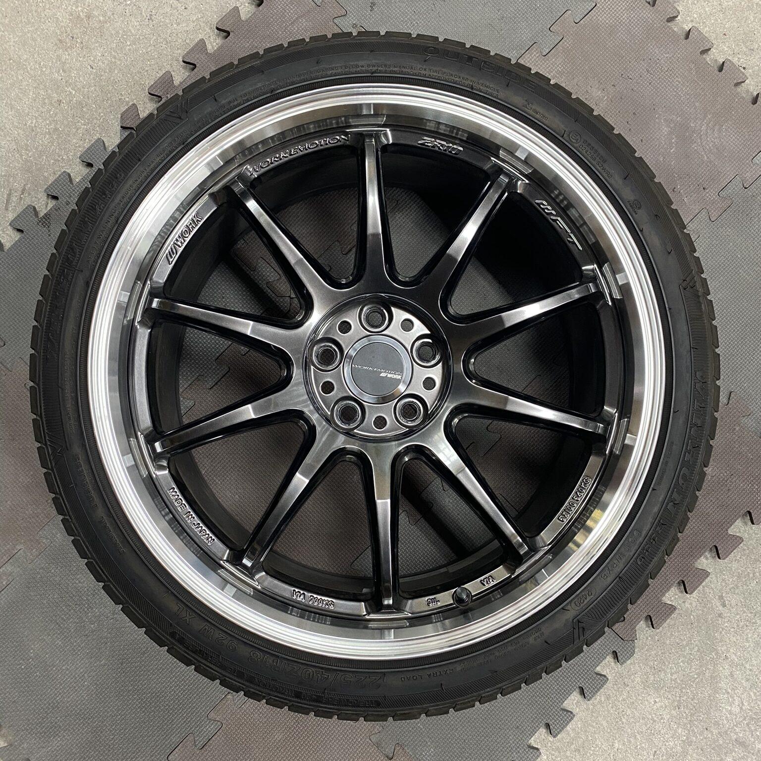 WORK エモーション T5R 17インチ 5H100 7J +48 2本セット ホイール GSL ワーク 軽量 日本製 WORKエモーション T5R マットグラファイト 17インチ 7.0J 5H100 +48