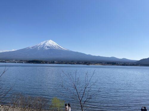 富士山が見える河口湖